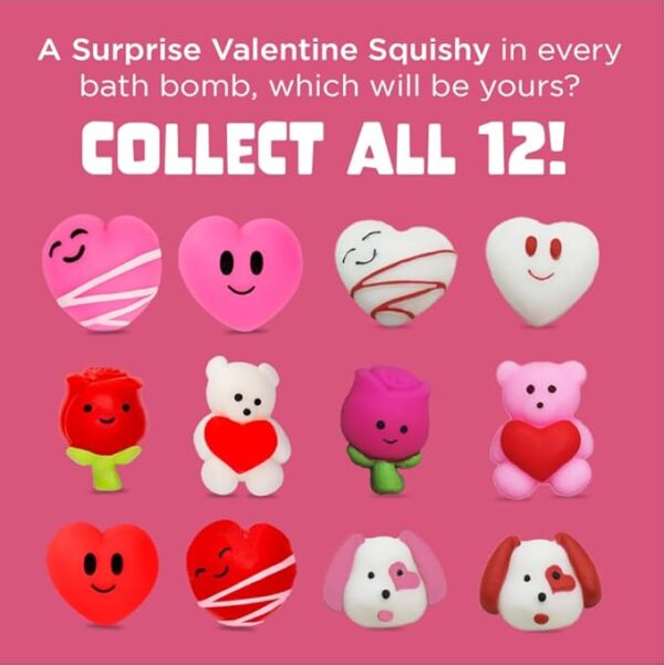 Valentines Bath Bombs for Kids with Surprise Toy Inside - Image 7