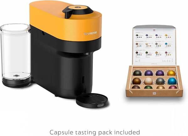 Nespresso Vertuo Pop+ Coffee and Espresso Machine by De'Longhi, Mango Yellow - Image 4