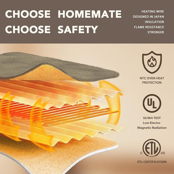 Homemate Electric Heated Blanket Throw - Image 3