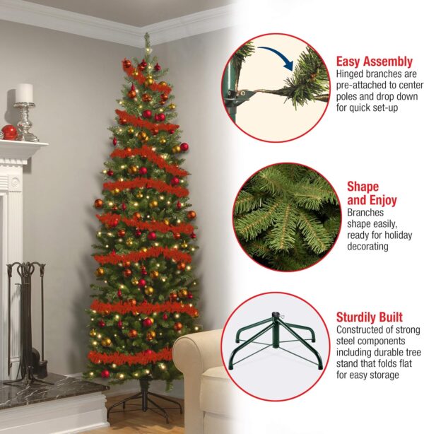 Christmas Tree, Green, Kingswood Fir, White Lights, Includes Stand, 6.5 Feet - Image 5