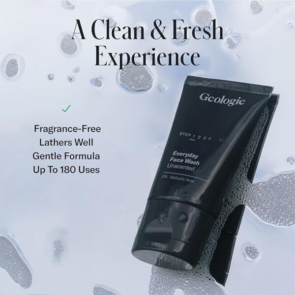Geologie 2% Salicylic Acid Unscented Face Wash - Image 5