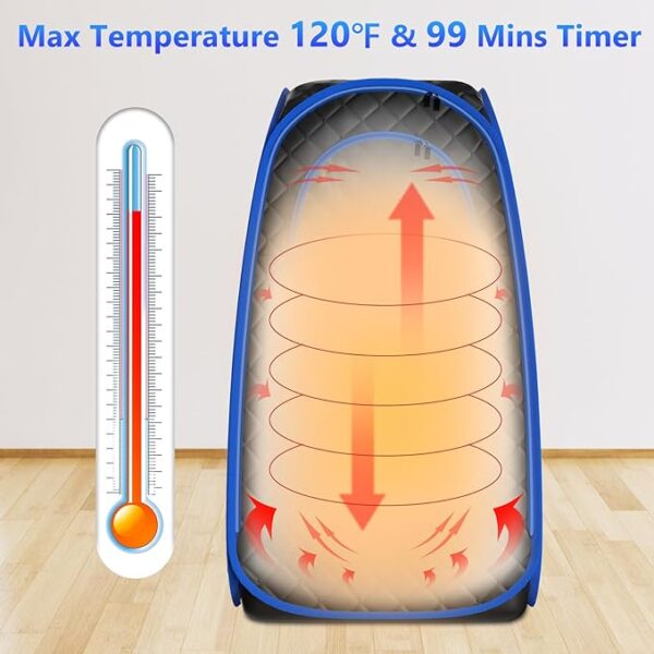 Foldable Steam Sauna, Portable Sauna for Home - Image 6