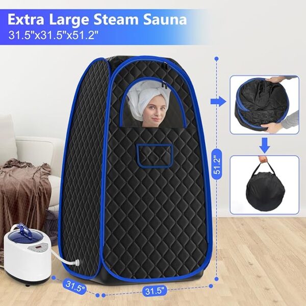 Foldable Steam Sauna, Portable Sauna for Home - Image 2