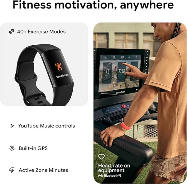 Fitbit Charge 6 Fitness Tracker with Google apps - Image 2