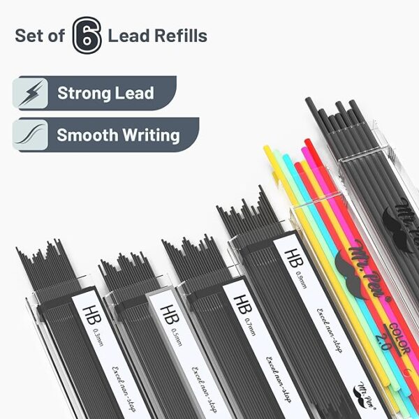 Mr. Pen- Metal Mechanical Pencil Set with Lead and Eraser Refills - Image 2