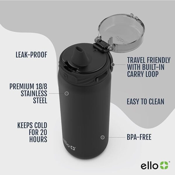 Ello Cooper 18oz Kids Stainless Steel Water Bottle - Image 2
