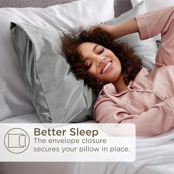 Bedsure Satin Pillowcase 2 Pack - Image 2