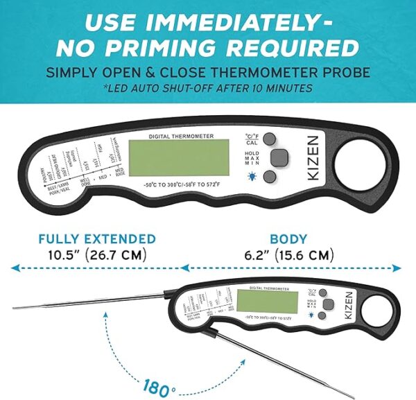 Food Thermometer for Cooking, - Image 4