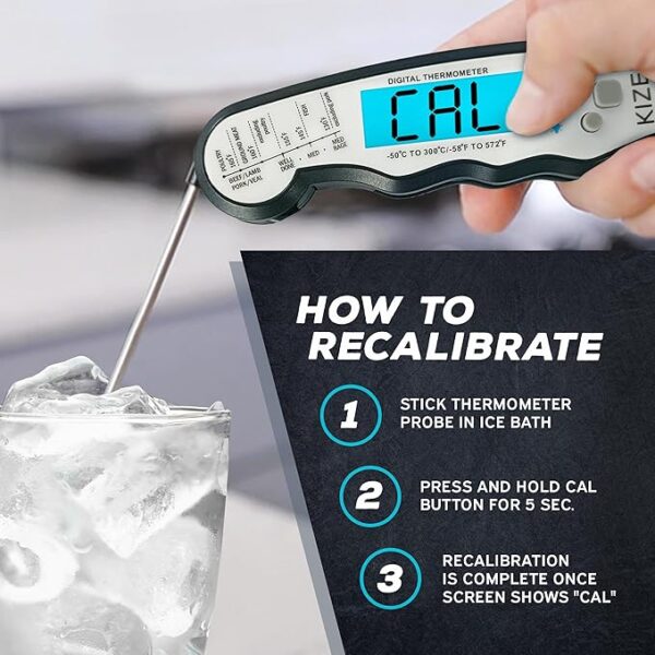 Food Thermometer for Cooking, - Image 5